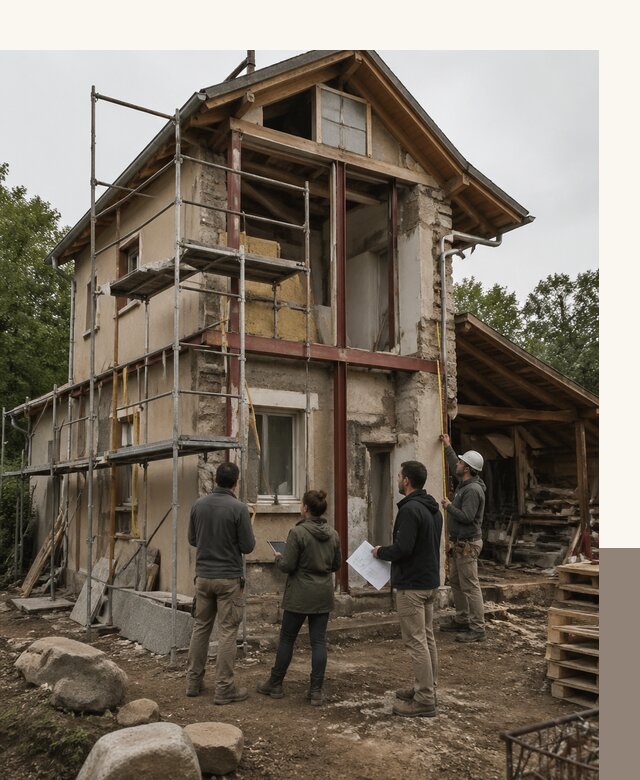 Реконструкция загородного дома под ключ в Отрадном от бюро