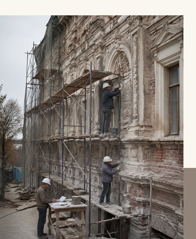 Реставрация объектов культурного наследия под ключ в Отрадном