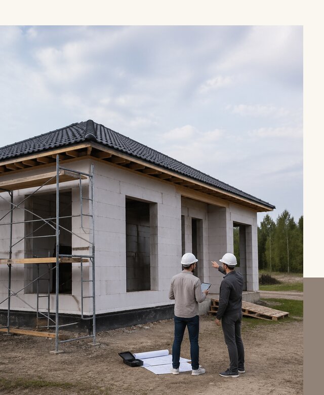 Проектирование одноэтажных домов из газобетона в Отрадном